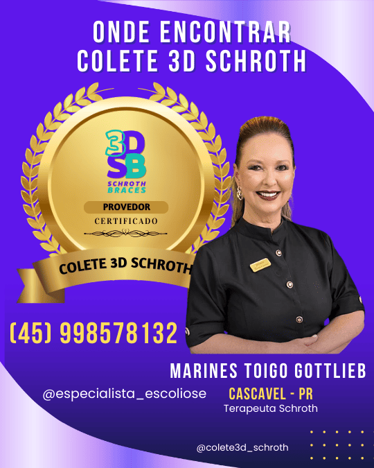 onde encontrar colete 3d schroth Cascavel PR
